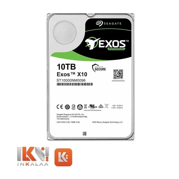 هارد سیگیت سری Exos X10 مدل ST10000NM0096 SAS ظرفیت 10TB