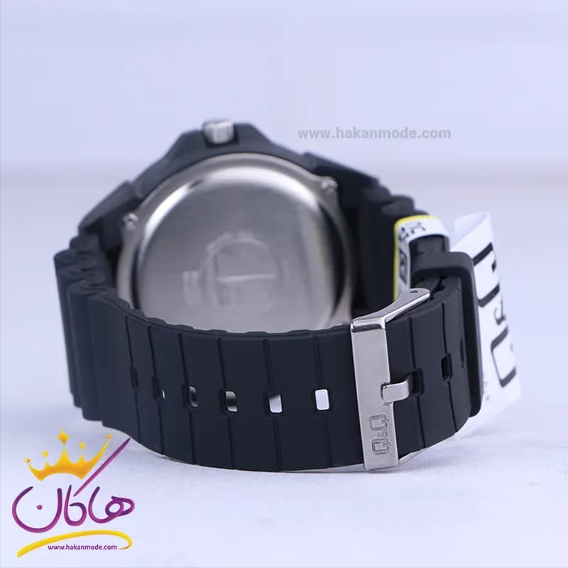 ساعت مچی پسرانه کیو اند کیو بند رابر مشکی VS44J008Y — تصویر ۲