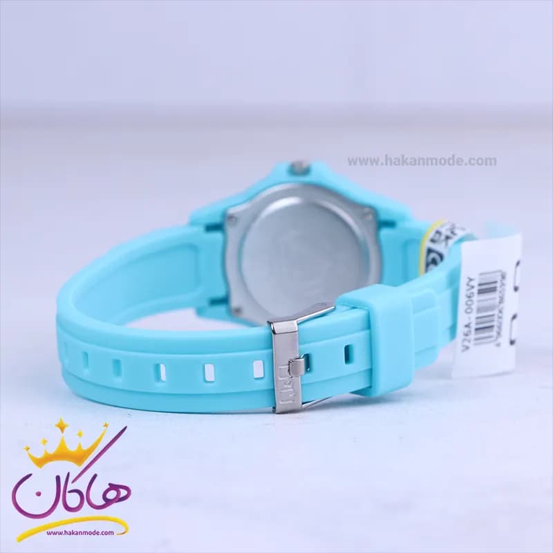 ساعت عقربه ای پسرانه کیو اند کیو بند رابر آبی AV26A-006VY — تصویر ۲