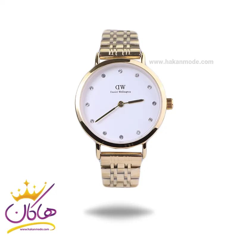 ساعت مچی عقربه ای دنیل ولینگتون زنانه فلزی طلایی 6020/12