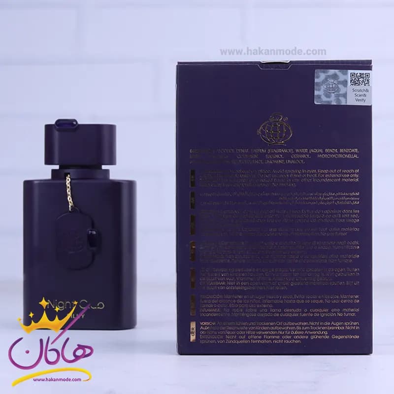 ادکلن فراگرنس زنانه نایت کلاب سیلکی مدل کرید کویین اف سیلک 100 میل — تصویر ۳