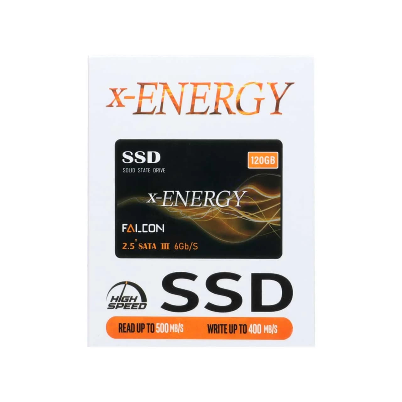 هارد X-ENERGY SSD مدل Falcon ظرفیت 120GB – مشکی (گارانتی 18 ماهه IPM) — تصویر ۲