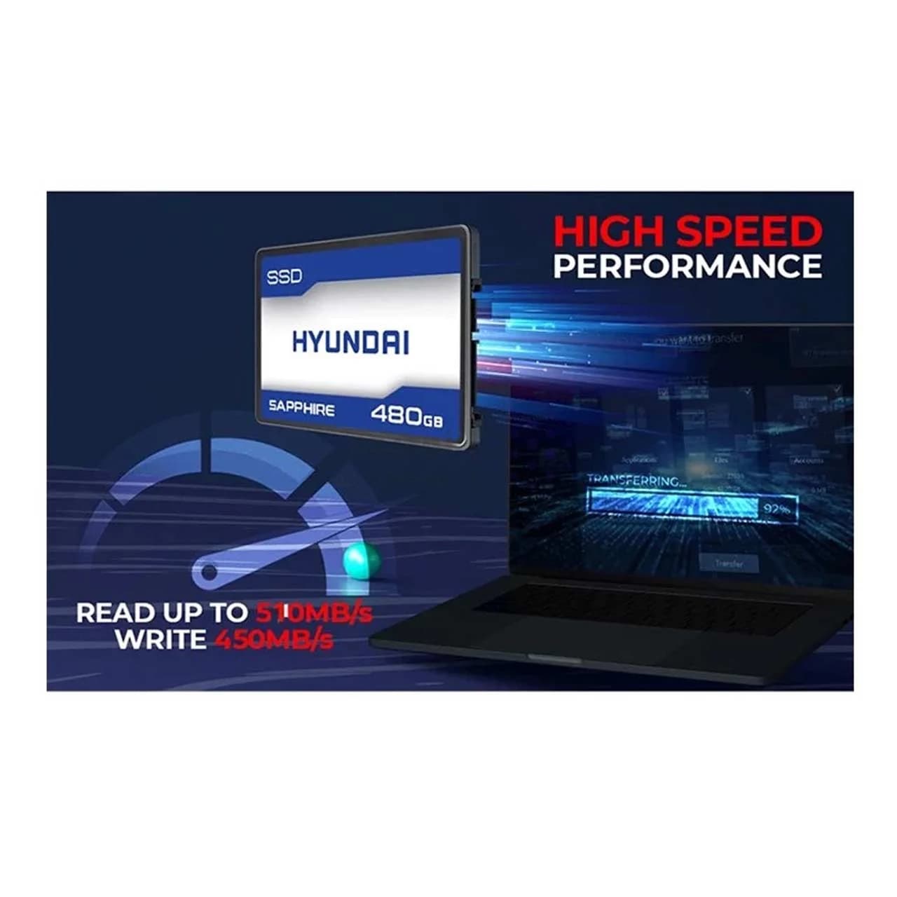 هارد HYUNDAI SSD مدل Sapphire ظرفیت 480GB (گارانتی 18 ماهه IPM) — تصویر ۴