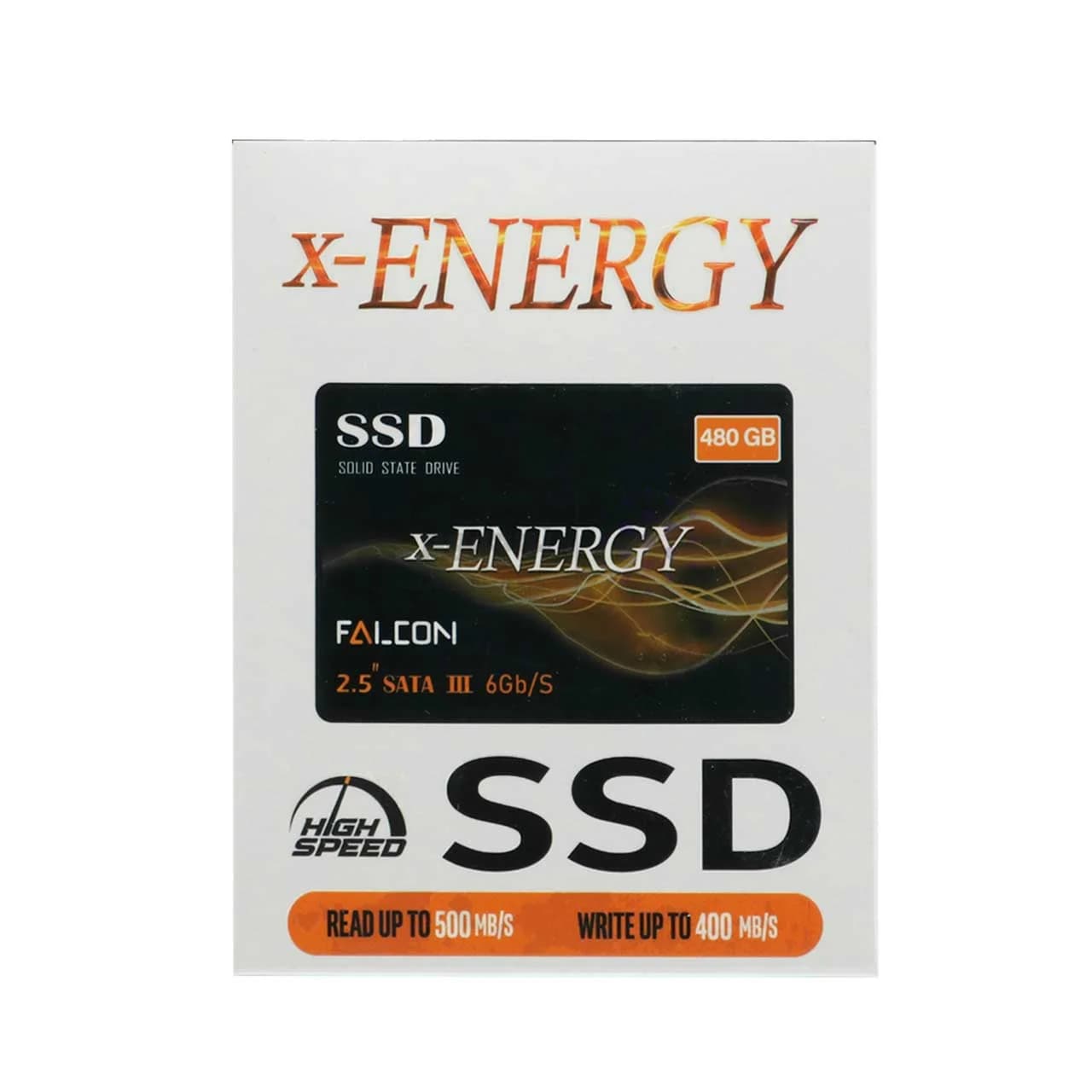 هارد X-ENERGY SSD مدل Falcon ظرفیت 480GB – مشکی (گارانتی 18 ماهه IPM) — تصویر ۳