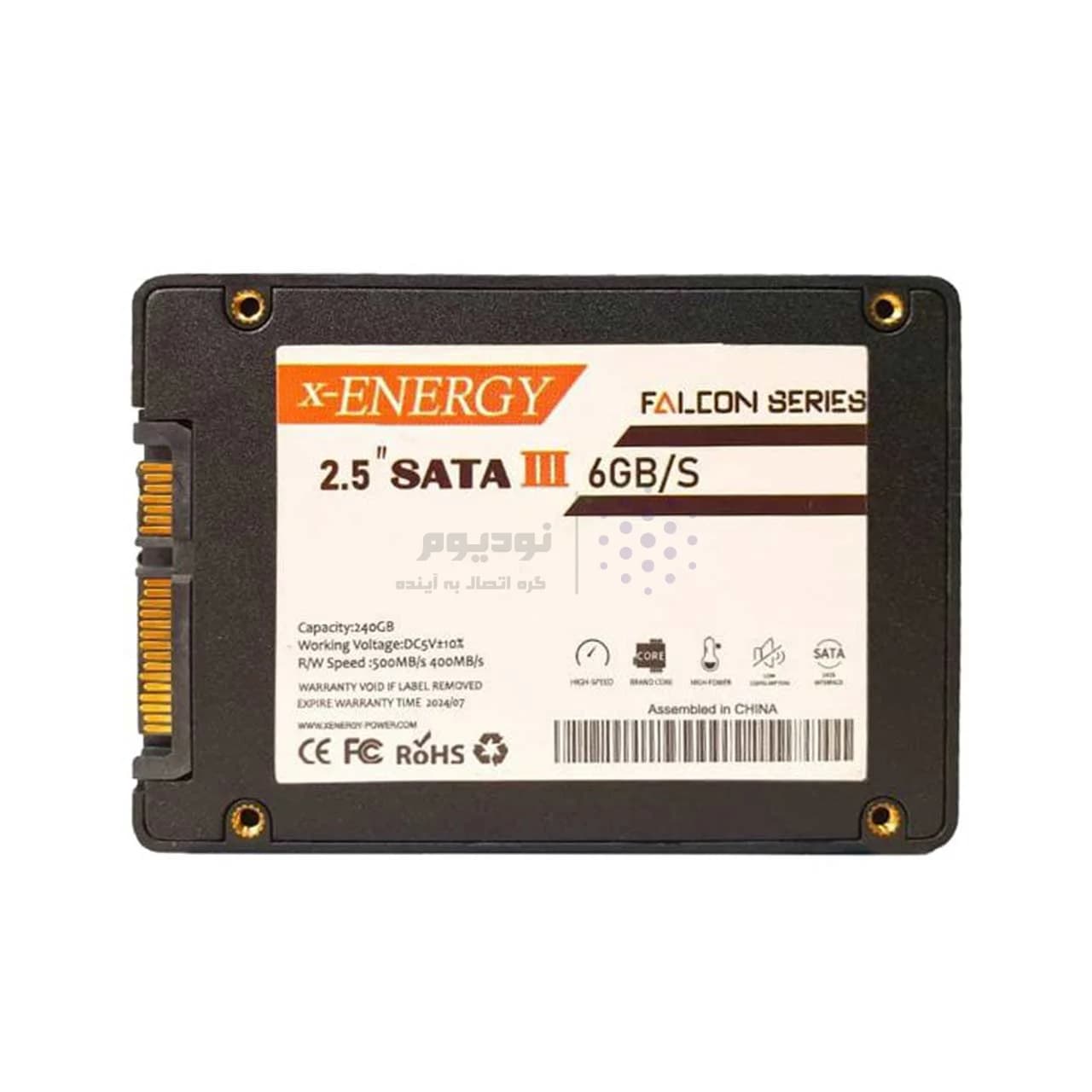 هارد X-ENERGY SSD مدل Falcon ظرفیت 240GB – مشکی(گارانتی 18 ماهه IPM) — تصویر ۳