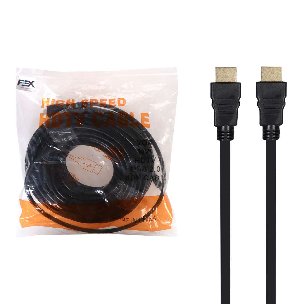 کابل 10 متری FEX HDMI – مشکی – RYL — تصویر ۲