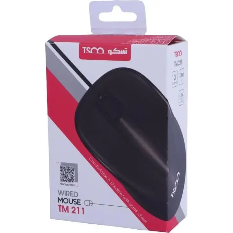 ماوس باسیم TSCO مدل TM 211- مشکی — تصویر ۲