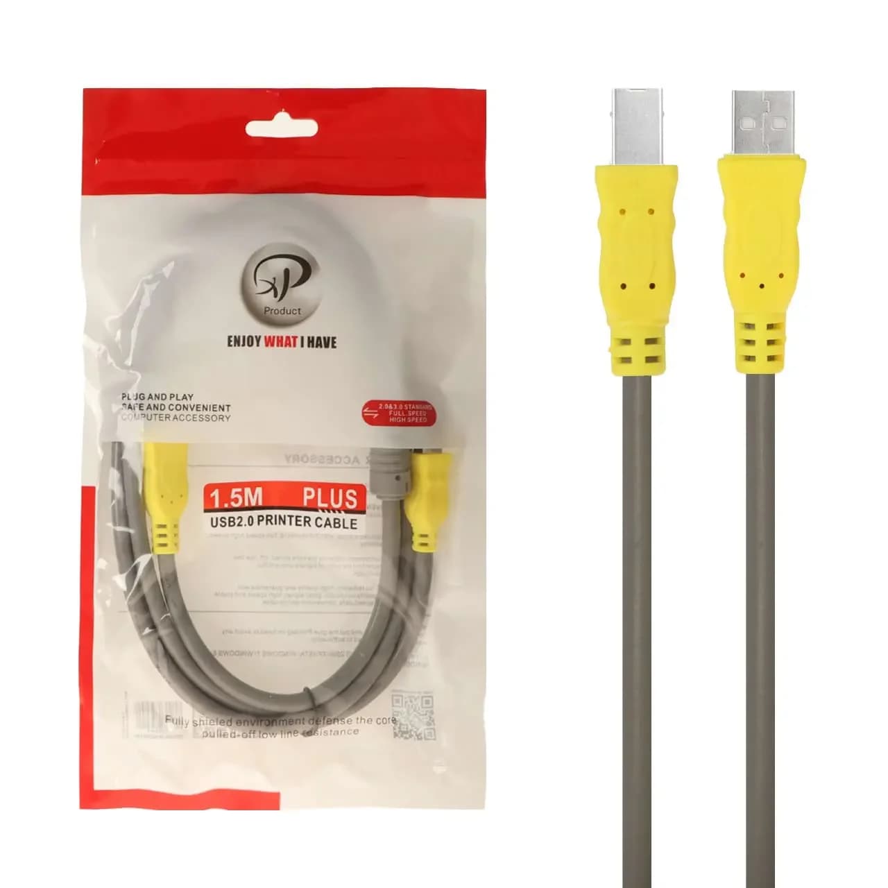 کابل پرینتر 1.5 متری XP Product – طوسی – RYL
