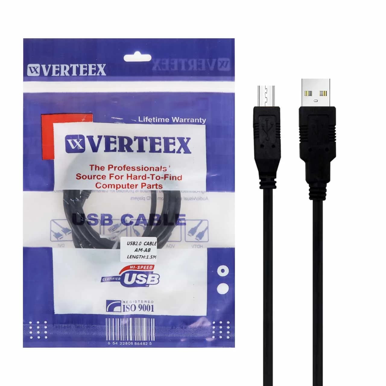 کابل پرینتر 1.5 متری – RYL – Verteex USB2.0