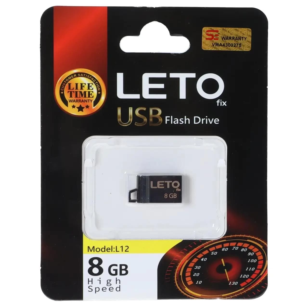 فلش مموری Leto Fix مدل L12 USB2.0 ظرفیت 8GB – مشکی
