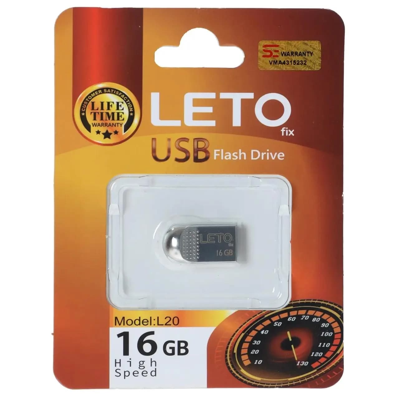 فلش مموری Leto Fix مدل L20 USB2.0 ظرفیت 16GB – نقره ای