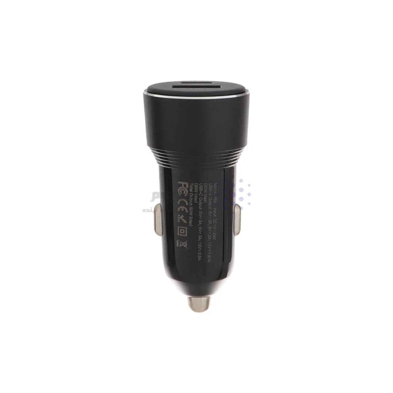 شارژر فندکی PD و فست دو پورت Yesido مدل Y64 50W – مشکی (گارانتی 18 ماه تعویض نیکان همراه) — تصویر ۲