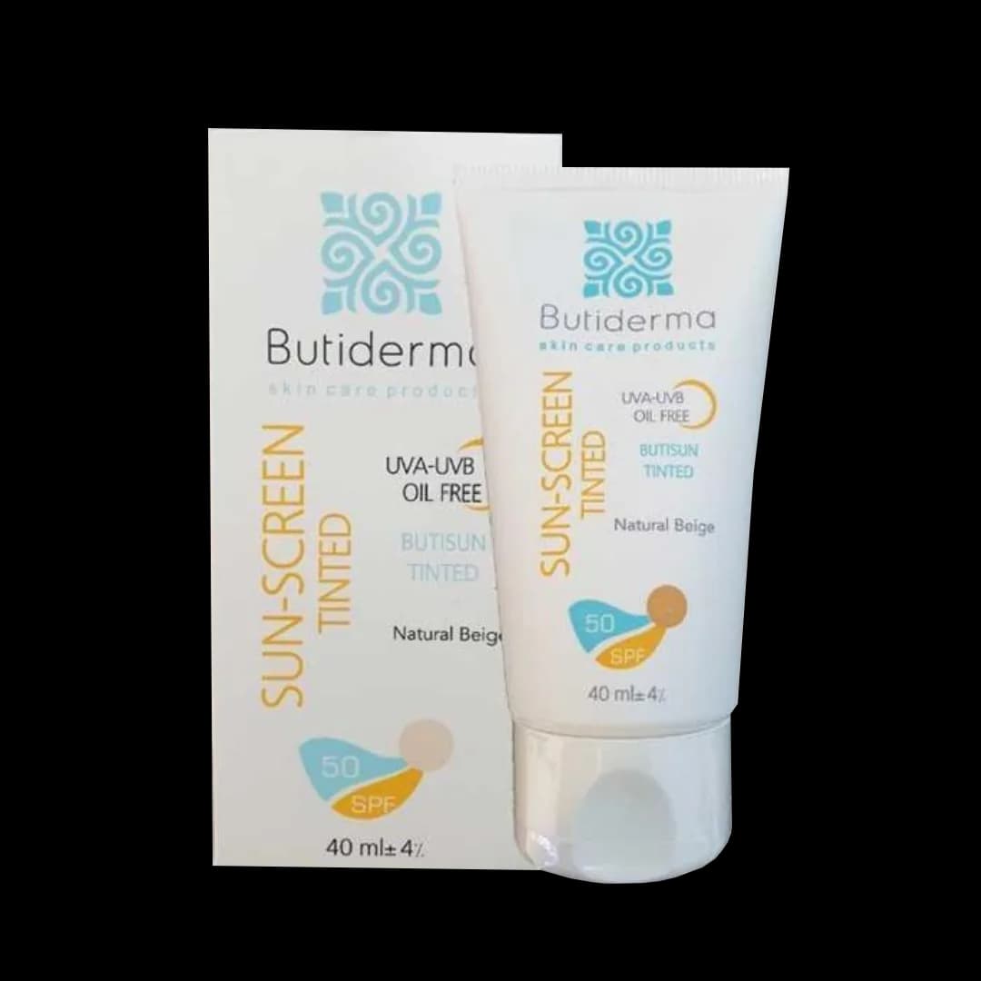 کرم ضد آفتاب پوست چرب رنگی بژ طبیعی SPF50 بیوتی درما