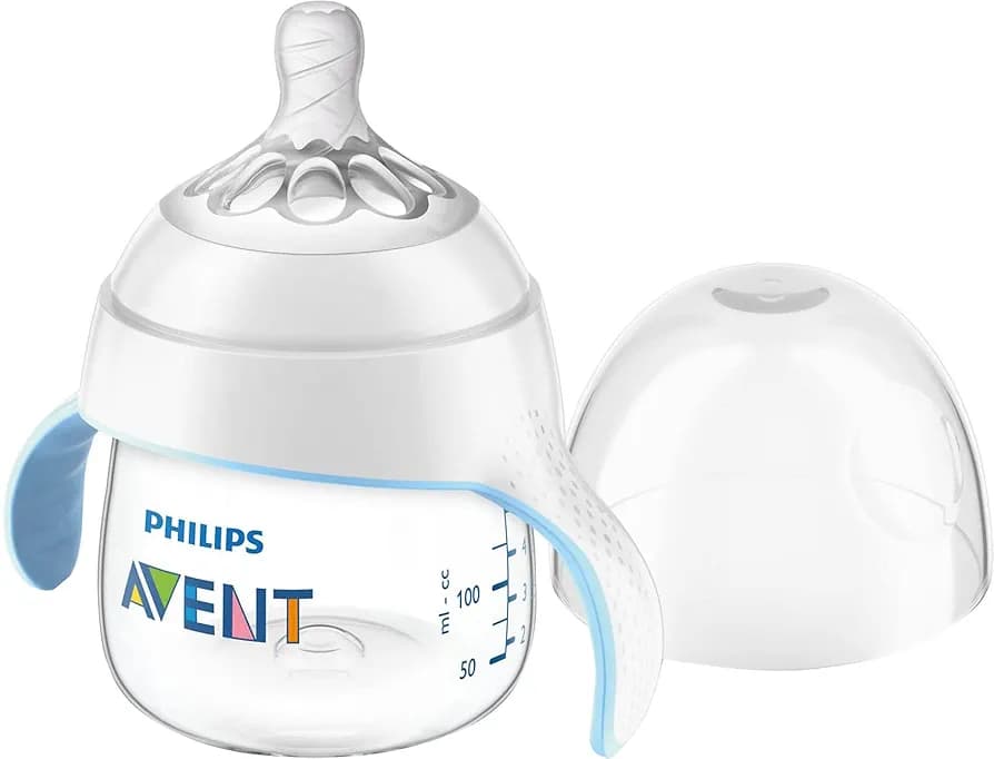 شیشه شیر دسته دار 150 میل 5قطره طلقی اونت Avent — تصویر ۲