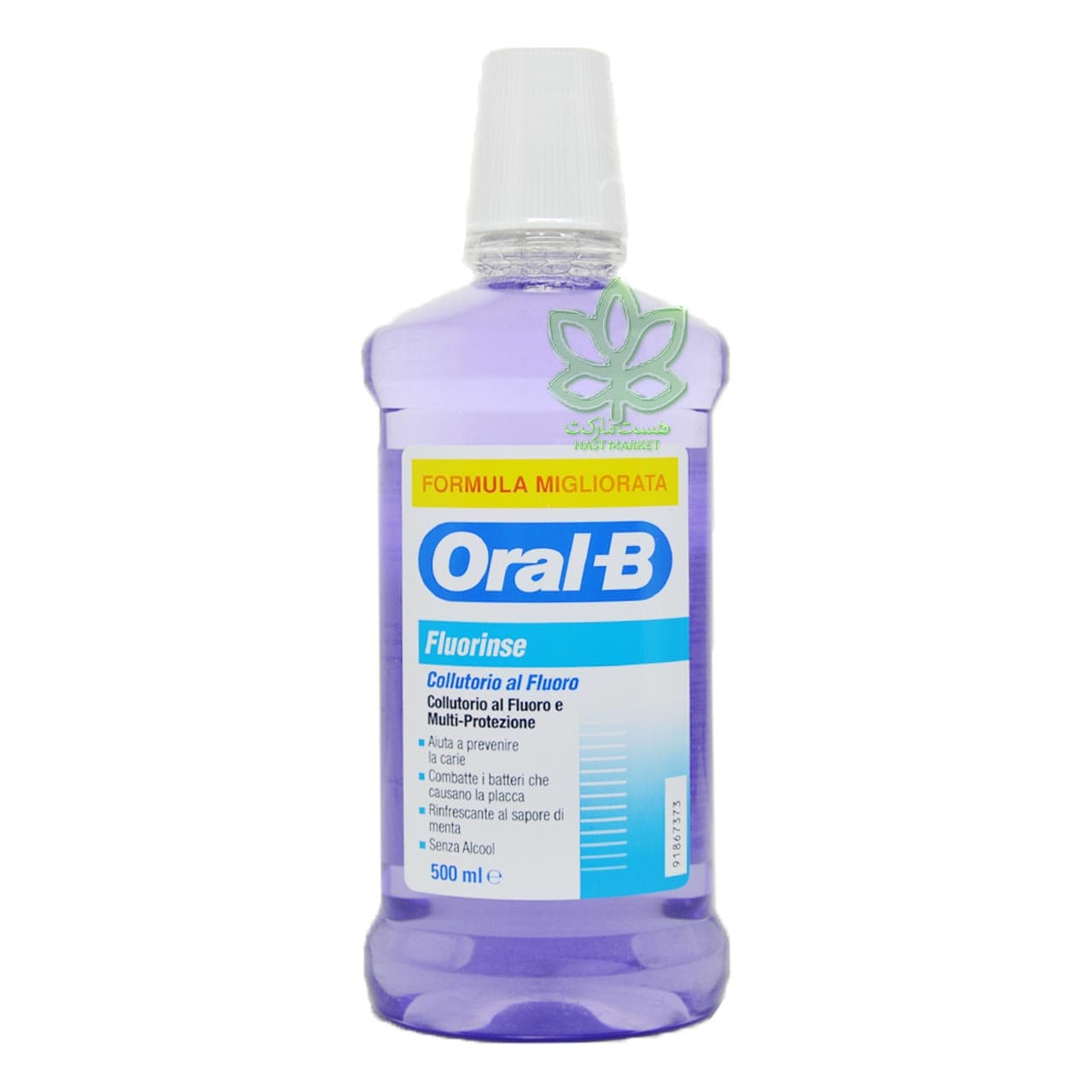 دهانشویه چند منظوره فلوراید نعنایی بدون الکل 500 میل اورال بی – OralB
