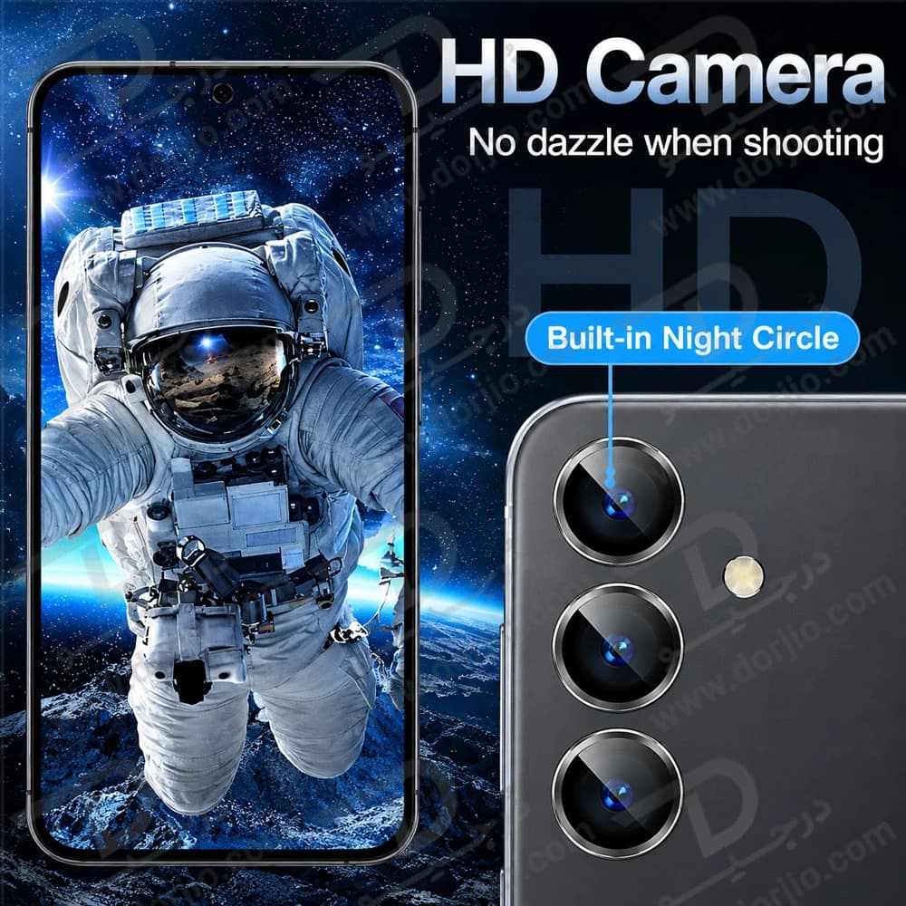 محافظ لنز دوربین رینگی فلزی Galaxy S26 Ultra مارک KUZOOM — تصویر ۷