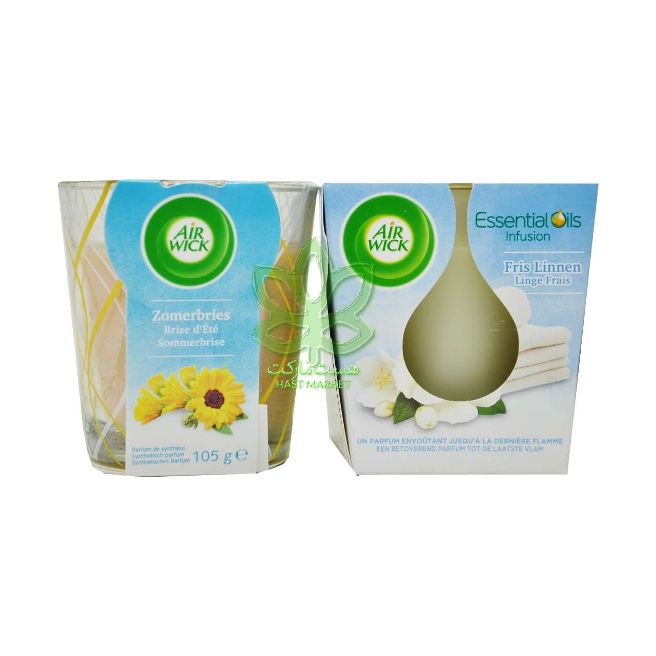 شمع عطری رایحه نسیم تابستانی 105 گرم ایرویک – airwick — تصویر ۳