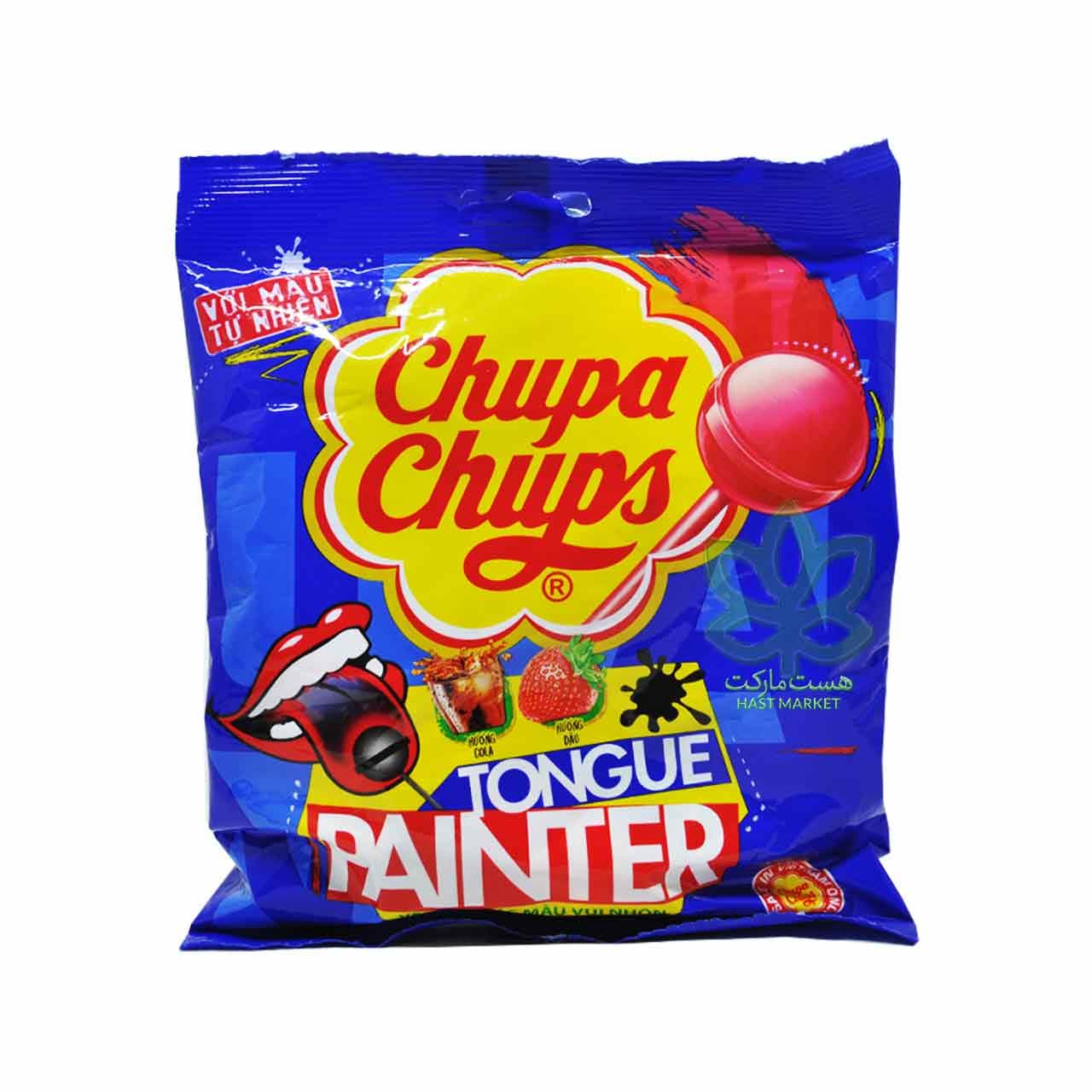 آبنبات چوبی کوچک طعم توت فرنگی و نوشابه 10 عدد چاپا چاپس – chupa chups
