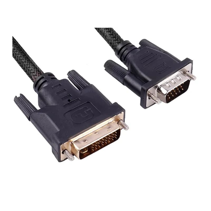 کابل تبدیل VGA به DVI مدل روکش کنفی به طول 1.5 متر — تصویر ۲