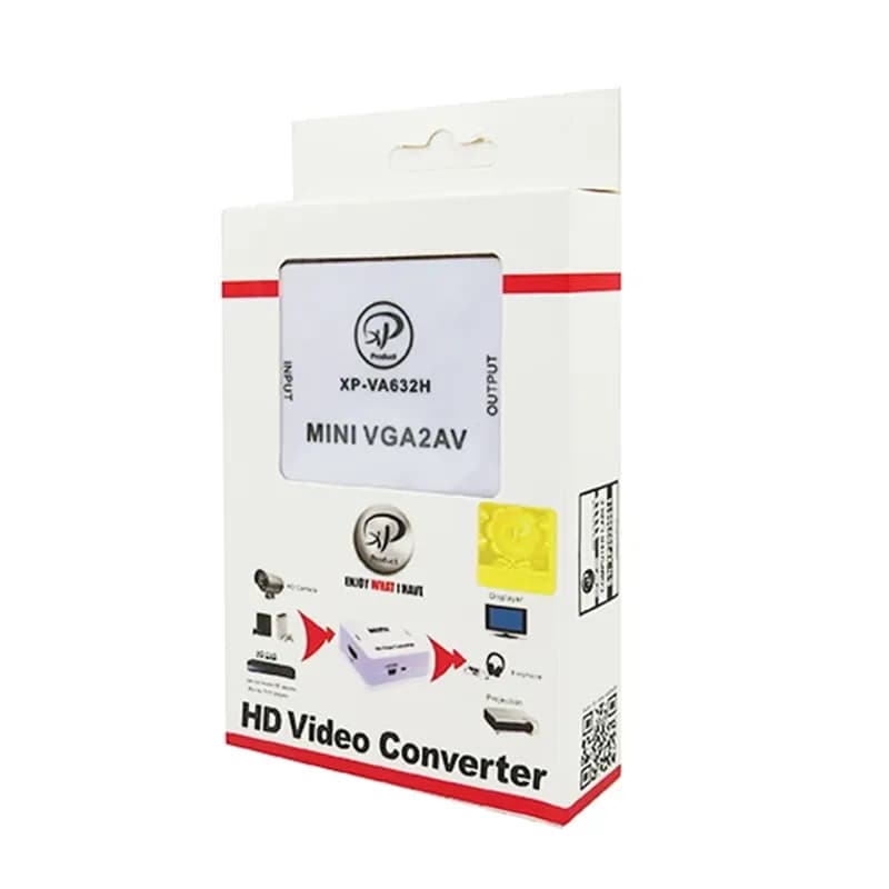 تبدیل VGA به AV سه فیش ایکس پی مدل XP-VA632 — تصویر ۵