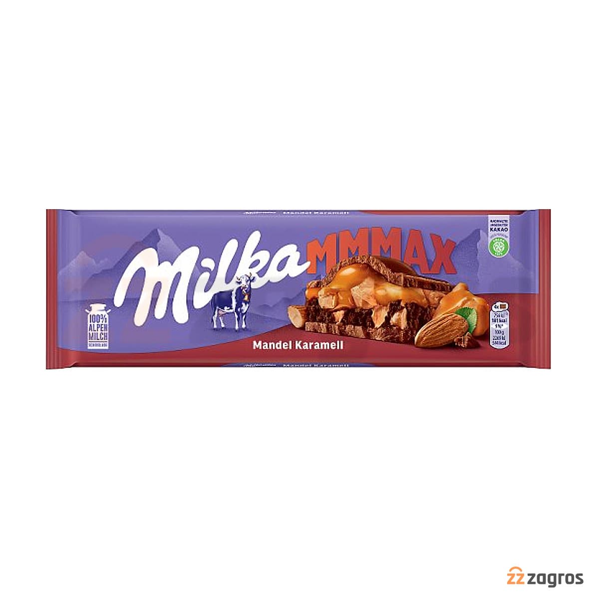 شکلات میلکا با مغز کارامل و بادام 300 گرم