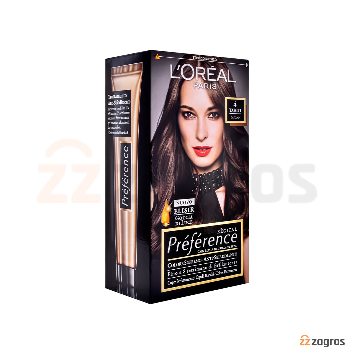 کیت رنگ مو لورآل سری Preference شماره 4 رنگ قهوه ای — تصویر ۴