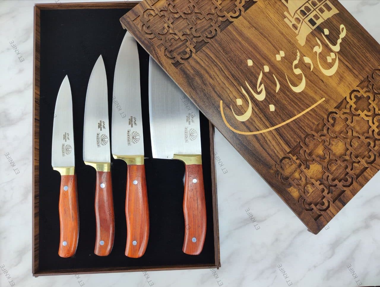 ست چاقو آشپزخانه مروارید 4 تایی — تصویر ۲