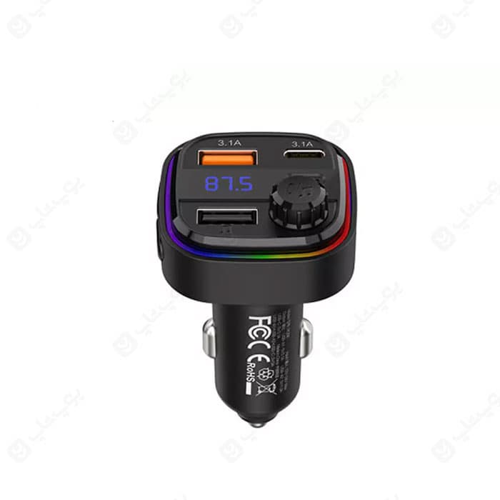 شارژر فندکی و گیرنده بلوتوثی رسی مدل RQ08 30W — تصویر ۲