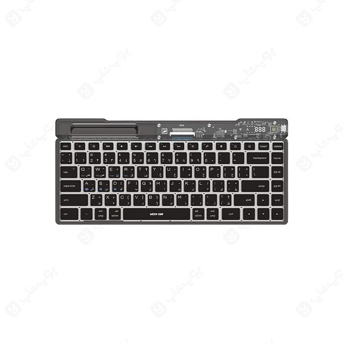 کیبورد بی سیم گرین لاین مدل Transparent GNTPKYBBK