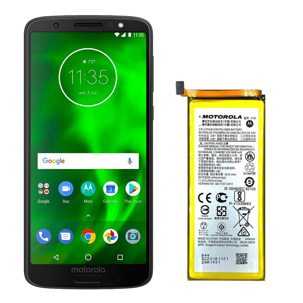 باتری اصلی گوشی موتو جی 6 پلاس موتورولا Motorola Moto G6 Plus JT40