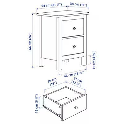 دراور ایکیا مدل HEMNES — تصویر ۵