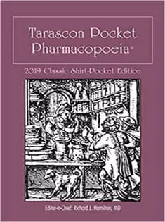 دانلود کتاب Tarascon Pocket Pharmacopoeia 2019 Classic Shirt