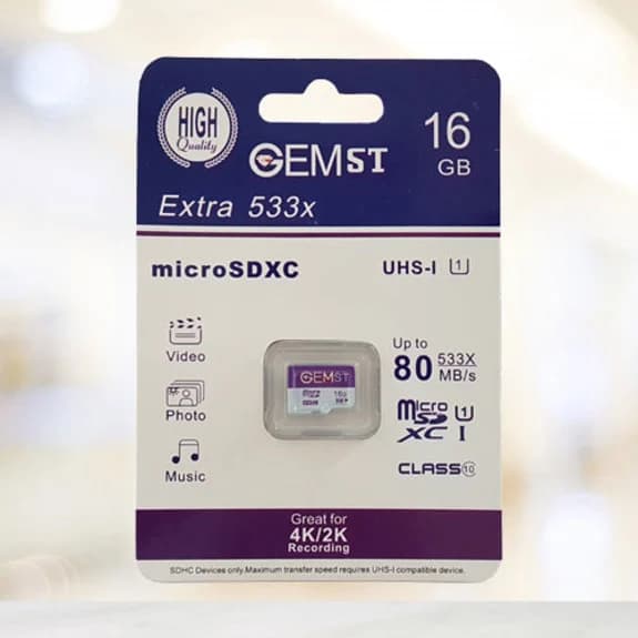 کارت حافظه microSDXC USH-I جم اس تی ظرفیت 16 گیگابایت — تصویر ۲