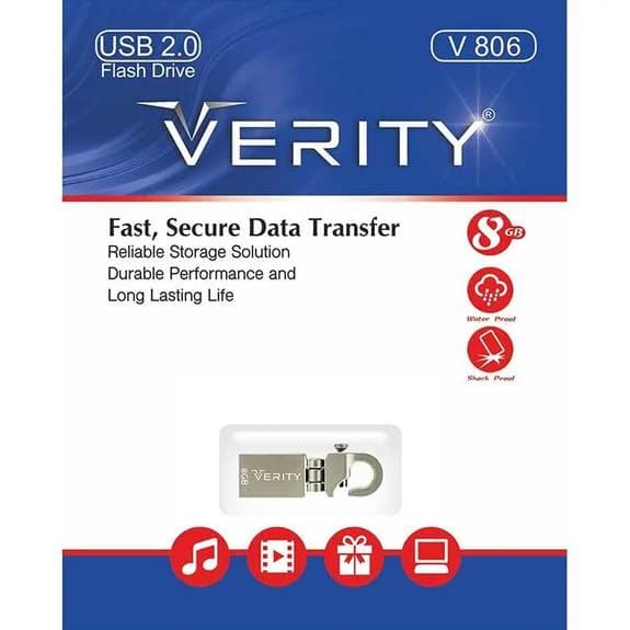 فلش مموری وریتی V806 ظرفیت 8 گیگابایت — تصویر ۲