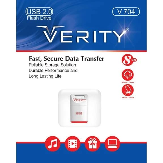 فلش مموری وریتی V704 ظرفیت 8 گیگابایت — تصویر ۲