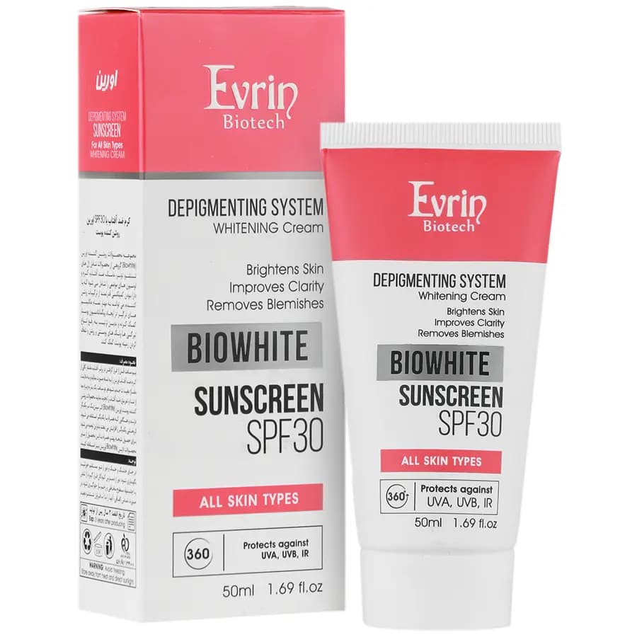 کرم ضدآفتاب بی رنگ روشن کننده ضدلک SPF 30 اورین