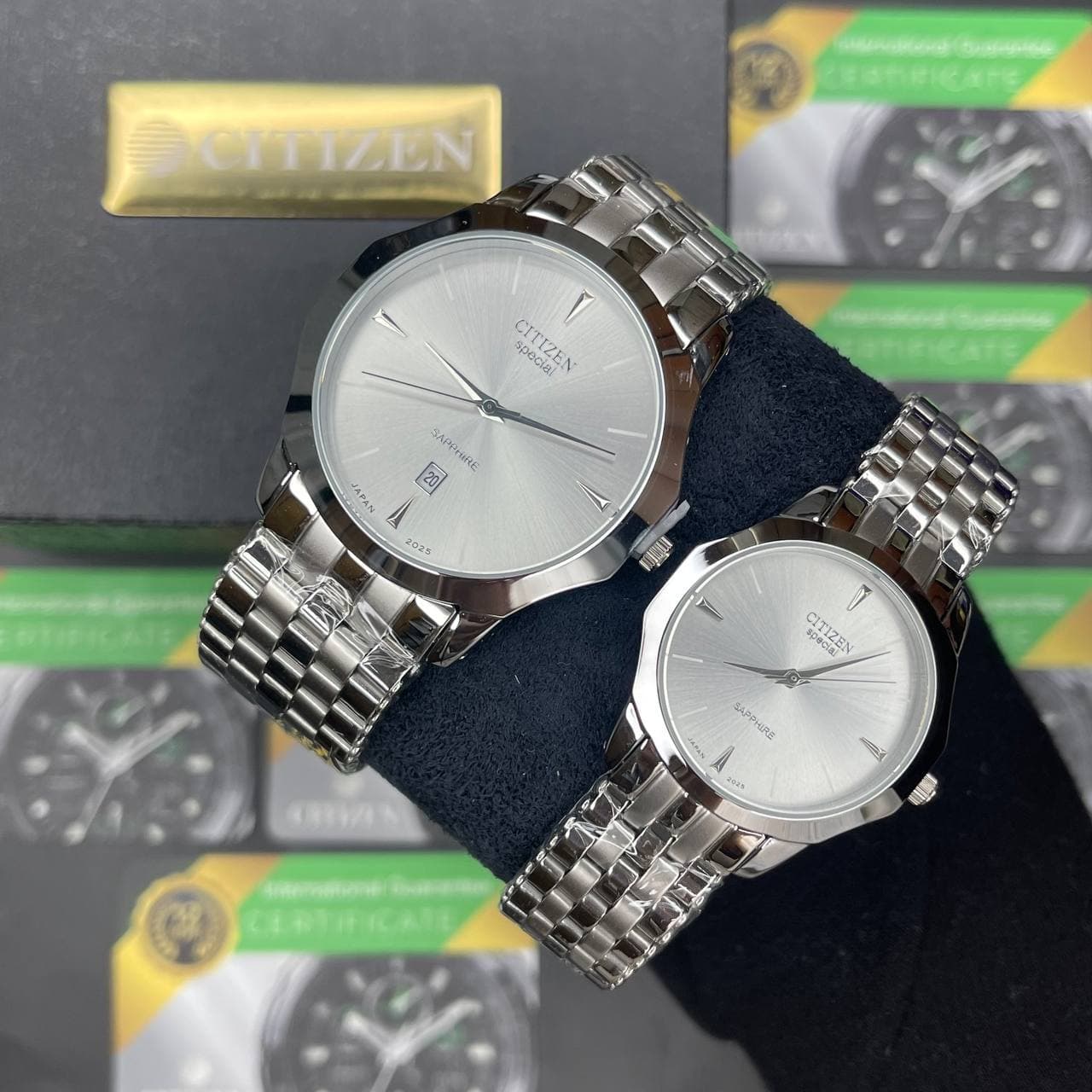 ست ساعت زنانه و مردانه سیتیزن اسپشیال کلاسیک کیفیت عالی موتور ساخت ژاپن کد 2116825 — تصویر ۷