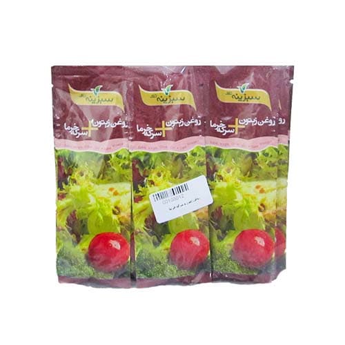روغن زيتون و سرکه خرما سبزینه بسته 10 عدد