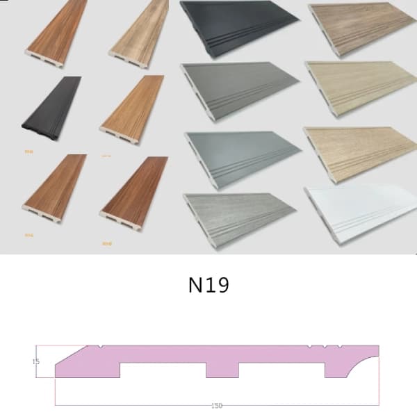 قرنیز پی وی سی 150 میلیمتر کد N19