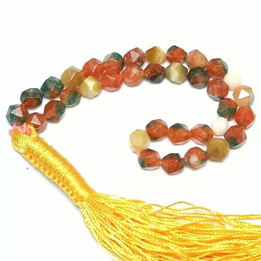 تسبیح عقیق رنگی تراش 33 دانه سایز 8 | تسبیح سنگی | سنگ طبیعی | تسبیح مذهبی | تسبیح مالاکیت | تسبیح لاجورد | تسبیح یاقوت | تسبیح کلکسیونی عتیقه و آنتیک | تسبیح زینتی | تسبیح کهربا | تسبیح ع