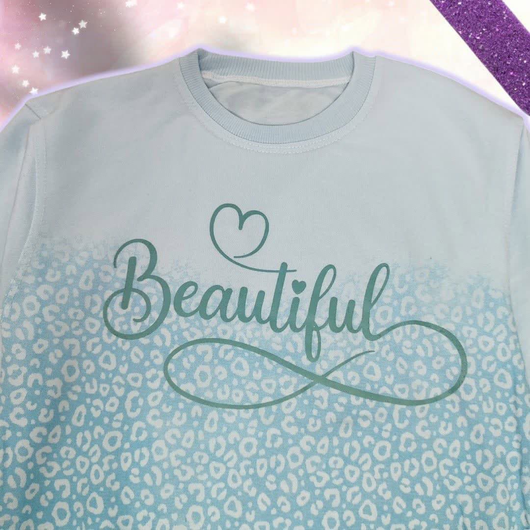 ست بلوز و شلوار راحتی طرح پلنگی Beautiful دخترانه (3 تا 11 سال) — تصویر ۶