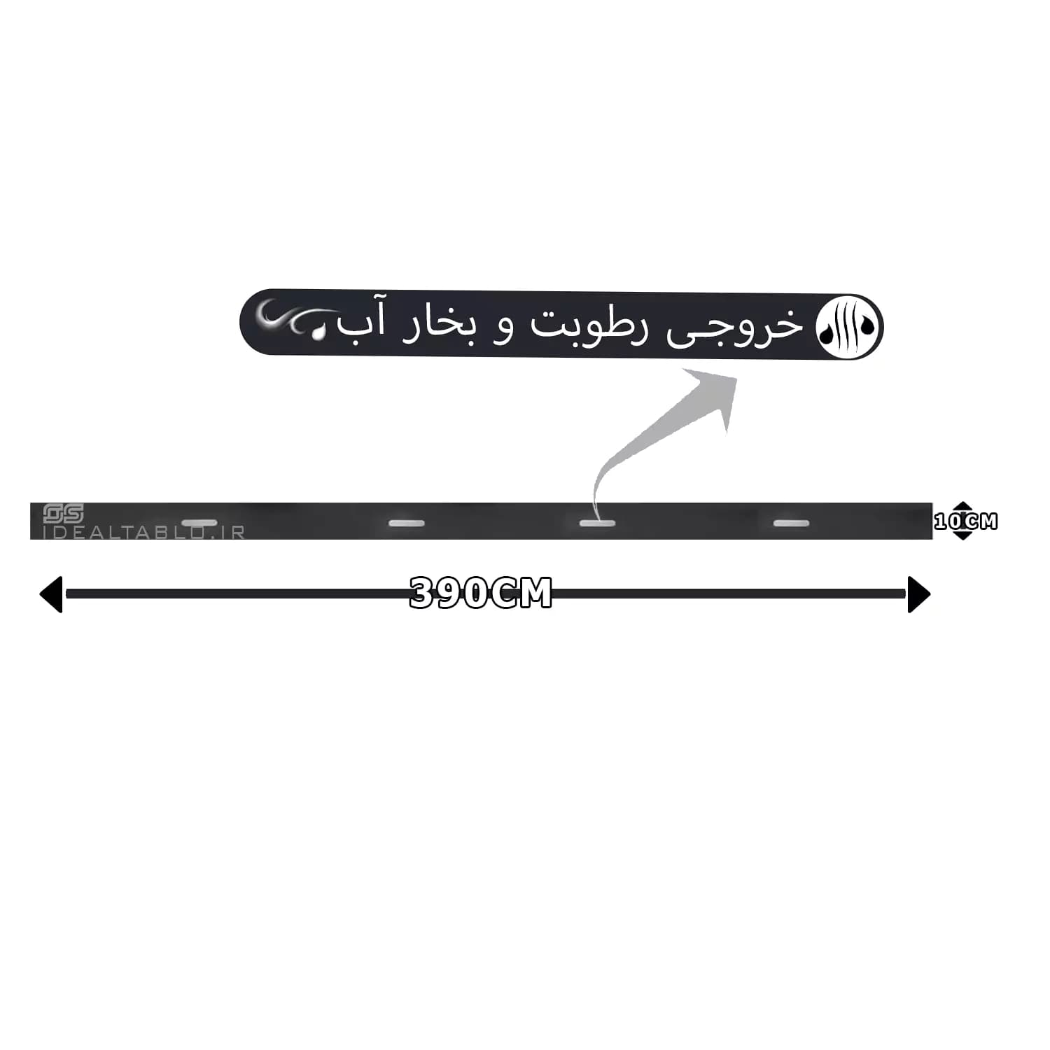 قاب تابلو روان یک طرفه 12 * 4 — تصویر ۳