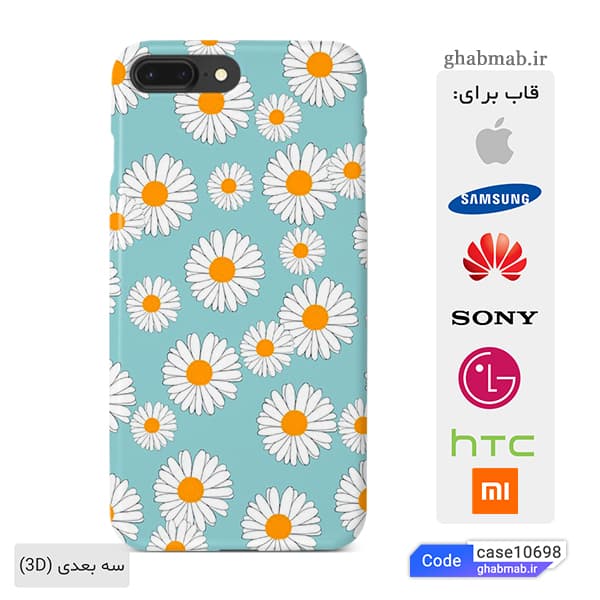 قاب گوشی گلدار رنگ روشن case10698