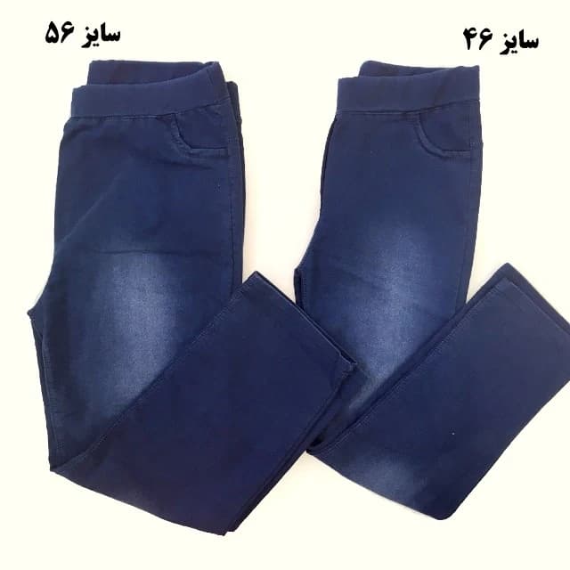 شلوار طرح لی راسته قد ۱۰۰ سایز 46 تا 56 — تصویر ۲