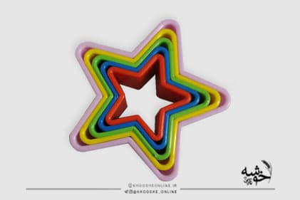 کاتر برش دالبر رنگی طرح ستاره