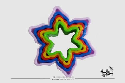 کاتر برش دالبر رنگی طرح برف