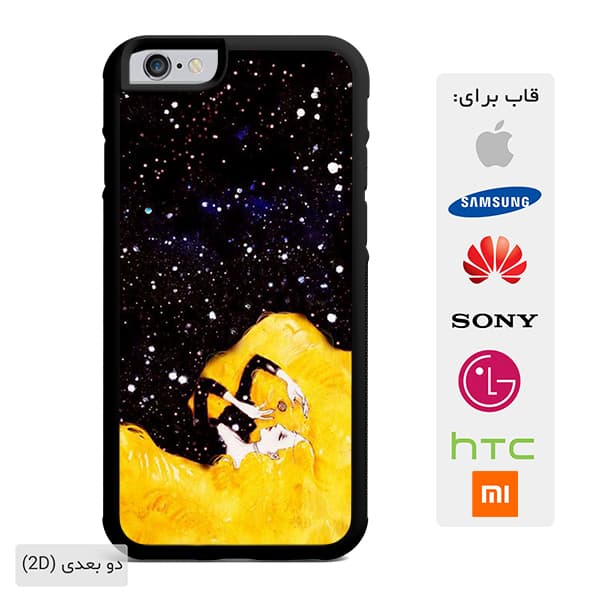 قاب گوشی فانتزی دختر مو زرد case10500 — تصویر ۳