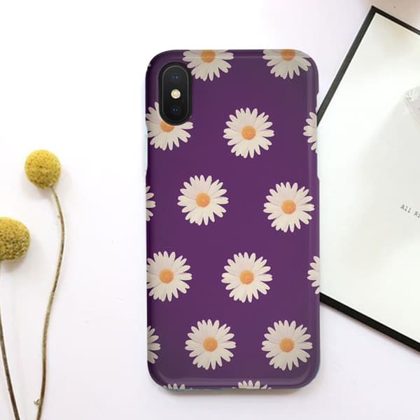 قاب گوشی گلدار بنفش case10497 — تصویر ۲