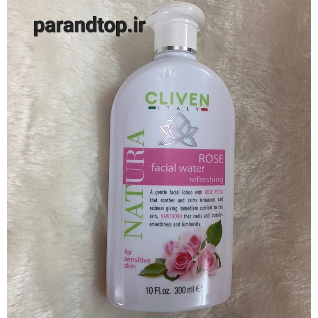 تونر اب گل رز CLIVEN Rose Facial Water Refreshingحجم 300میل