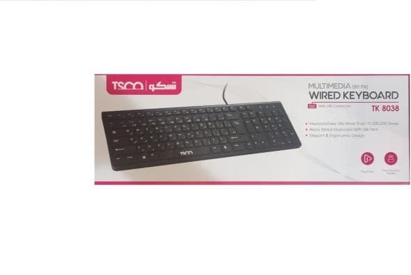 کیبورد تسکو مدل TK8038 با سیم — تصویر ۳